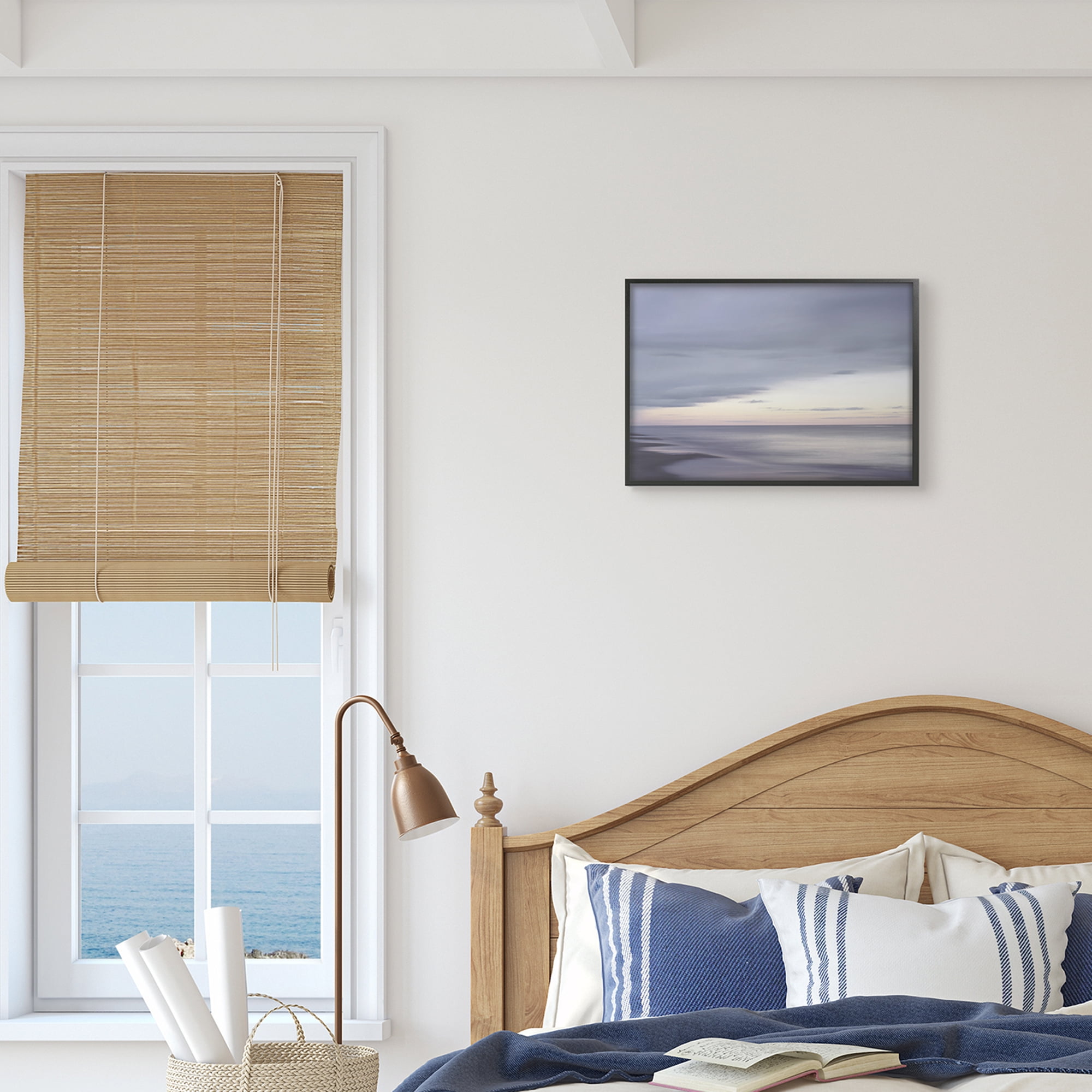 Stupell Industries Sunset Beach Soft Focus Hazy Clouds,11 x 14,Designed by Maggie Olsen