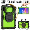 thumbnail image 3 of For Xiaomi Redmi Pad 2 11 inch 2025, 360 Rotating Shockproof Cover with Stand, Handle, Shoulder Strap, Lime Panel, 3 of 7