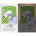 thumbnail image 2 of Caroline's Treasures SS4414CNL Bedlington Terrier St. Patrick's Day Shamrock Portrait Ceramic Night Light, 6x4x3",, 2 of 2