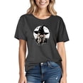 thumbnail image 2 of Frostluinai Halloween Witch Shirts for Women Funny Witchy Graphic T-Shirt Fall Holiday Short Sleeve Crew Neck Tops Everyday Casual Daily Wear, 2 of 4