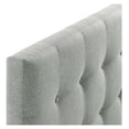 thumbnail image 4 of Emily Tufted Button Linen Fabric Upholstered Full Headboard in Gray, 4 of 8