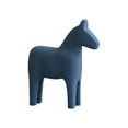 thumbnail image 3 of Modern Minimalist Wooden Horse Decor - Creative Wood Horse Statue Ornament for Home Living Room TV Stand Coffee Table Decor, Rustic Wooden Horse Figurine for Indoor Desktop Art Decor Gift, Blue, 3 of 7