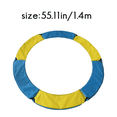 thumbnail image 2 of 2X Coussin de Trampoline, Coussin de Sécurité de Remplacement 55 Pouces, Housse de Ressort de Trampoline, Housse de Protection de Ressort de Sécurité, 2 x Coussin de Trampoline, Bleu & Jaune, 2 of 8