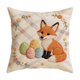 thumbnail image 2 of Fundas de almohada de Pascua | Fundas decorativas para cojines de sofá y cama | Fundas cuadradas de 45 x 45 cm | Decoración para el hogar: sala de estar, dormitorio, patio | Juego de 1, 2 of 6