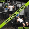 thumbnail image 6 of Mikolo Power Rack Cage with LAT Pulldown System,1200LBS Capacity Power Rack with 800 lbs Capacity Weight Bench Combo, Multi-Functional Squat Rack (Upgraded), 6 of 7