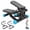 Blue, variant on Mini Steppers, Stair Steeper with Resistance Bands for Exercise, Portable Stair Steppers with Low Noise, 300 lbs Weight Capacity, Black
