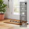thumbnail image 3 of Abbott Collection 35-FWD-GE-9367 Graphic CIAO Doormat, 18x30 inches L, Natural/Black, 3 of 6