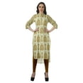 thumbnail image 2 of Moomaya Kurti en Coton à Col Mandarin pour Femmes, Longueur Genou, Imprimées, Robes Grande Taille, 2 of 6
