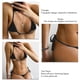 thumbnail image 5 of Traje de baño de dos piezas transpirable y elástico para divertirse en la playa, bikini triangular negro talla S, 5 of 6