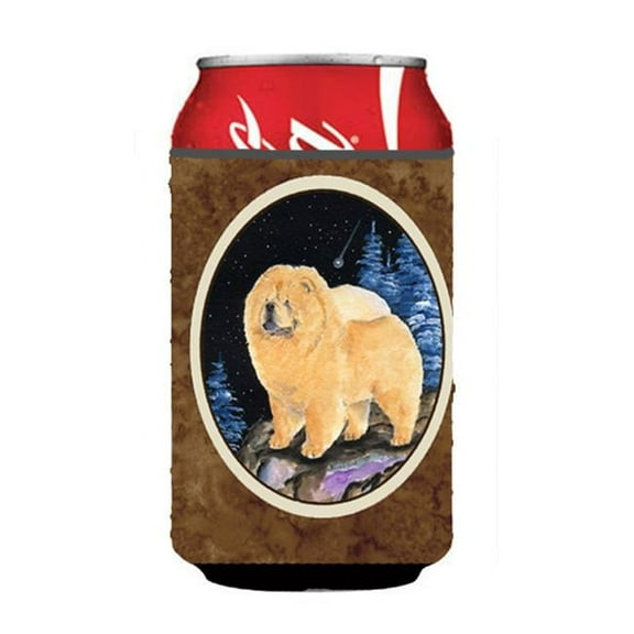 Starry Night Chow Chow Can or bottle sleeve Hugger 12 oz.