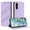 Purple, variant on Wallet Leather Case For Samsung Galaxy A37 5G 6.7",with Card Holder, Shockproof ,Kickstand ,Embossed Multifunctional Magnetic Phone Case,Black,For Galaxy A37 5G