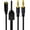 0.5m 1 drag 2, variant on PatungKu Gold Plated 3.5mm Auxiliary Cable 3.5mm Audios Splitter for Smartphone, Computer, Mp3