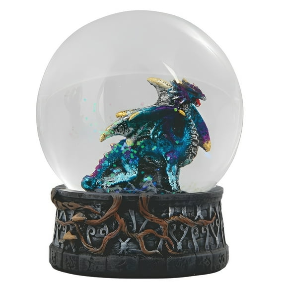 FC Design 4"H Blue Dragon Snow Globe Statue Sculpture Ornament Decoration Home/Room Decor and Unique Gift Ideas for Housewarming, Holidays and Birthdays