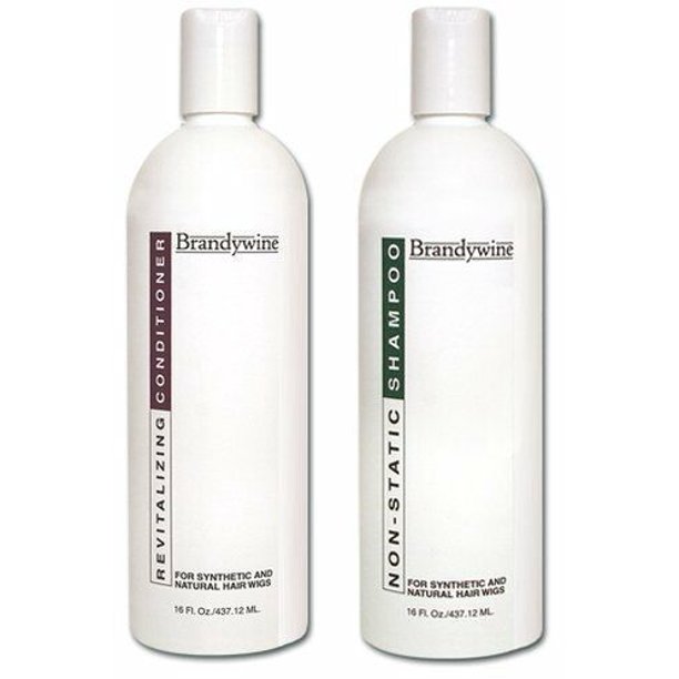 Non Static Shampoo & Revitalizing Conditioner for Synthetic Wigs 16Oz