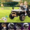 thumbnail image 3 of Eastvita 2-Seater 24V 6-Wheel Ride-On Dump Truck, Remote, Shovel, Music, Electric Dump Bed, 3 of 7