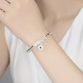 thumbnail image 3 of Teissuly Women Fashion Jewelry 925 Plated Bell Bead Bangle Bracelet Beautiful Gift, 3 of 7