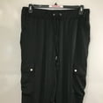thumbnail image 3 of $69.50 Calvin Klein Women Commuter Active Woven Cropped Pants, Black, L, 3 of 6