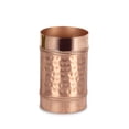 thumbnail image 2 of Stainless Steel Bathroom Tumbler Cup | Decorative Rinse Cup,Drinking Glass,Toothbrush & Makeup Brush Holder for Vanity Countertops,Sink & Desk | Copper Finish, 2 of 5