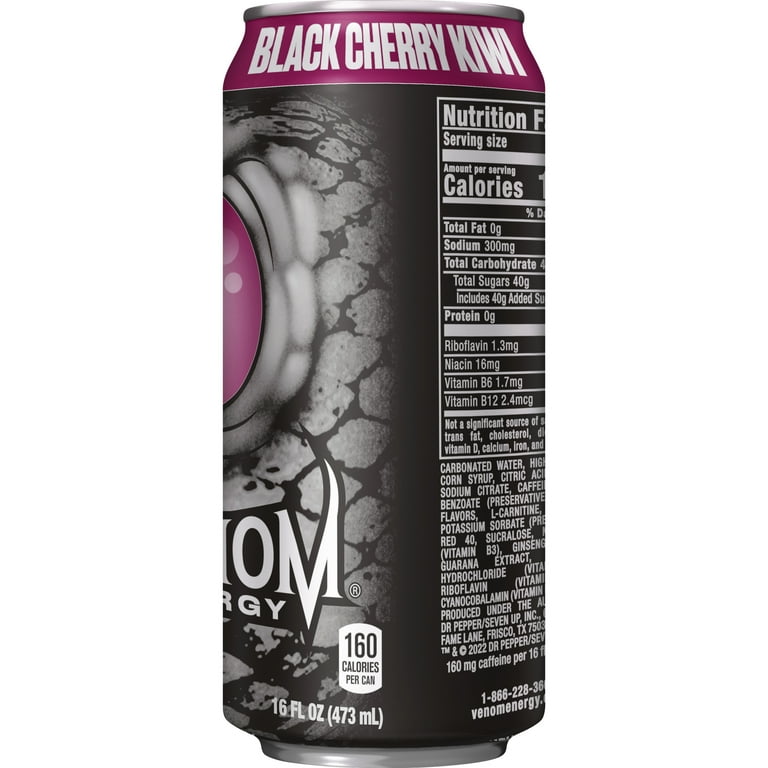 Snapple Venom Energy Black Cherry Can 16 fl oz - Walmart.com