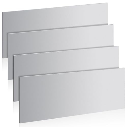 4 Pcs 16 Gauge Steel Sheets Metal Cold Rolled Steel Plate, 12" x 4" Weldable Metal Sheet for DIY Craft Projects, Industrial, Professional$$Building Supply