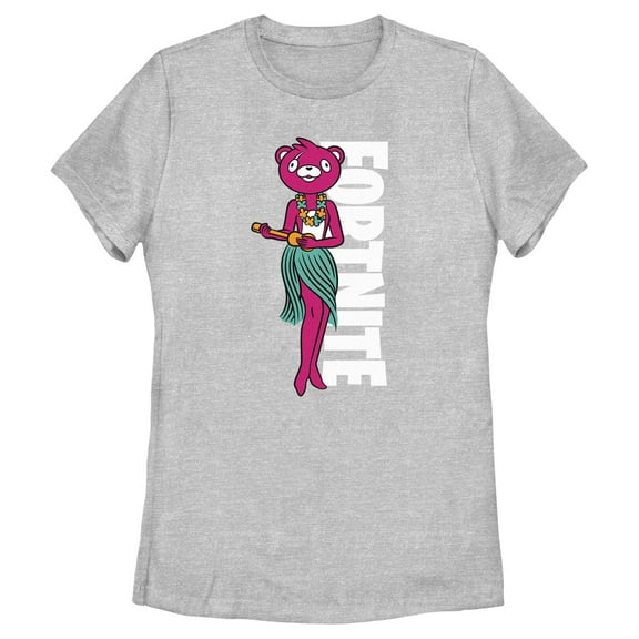 Women's Fortnite Cuddle Team Leader Hula Dance Graphic Tee Athletic Heather Small