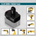 thumbnail image 5 of 2X Adaptador de Batería para Batería de Iones de Litio para de 18 V. Convierte Esta Batería en una Herramienta para Batería Ni- para de 12 V/14,4 V(Solo Adaptador)., 5 of 5