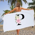 thumbnail image 2 of Toalla De Playa Personalizada Con Letras Y Diseño Minimalista Creativo 1 Unidad (75 X 150 Cm/29 X 59 Pulgadas), 2 of 3