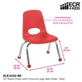thumbnail image 2 of ECR4Kids School Stack Chair Chrome Legs, Multiple Sizes/Colors/Types, 2 of 7
