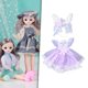thumbnail image 5 of Ropa de muñeca, trajes de , colecciones de trajes encantadores para recién nacidas de 30cm/, de cumpleañ Violeta Yotijar Trajes de muñecas BJD, 5 of 8