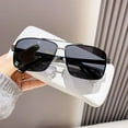 thumbnail image 3 of Gafas de sol de metal de moda, gafas de sol retro con montura cuadrada para hombre, gafas de sol para conducir, gafas de sol modernas y de moda, 3 of 5