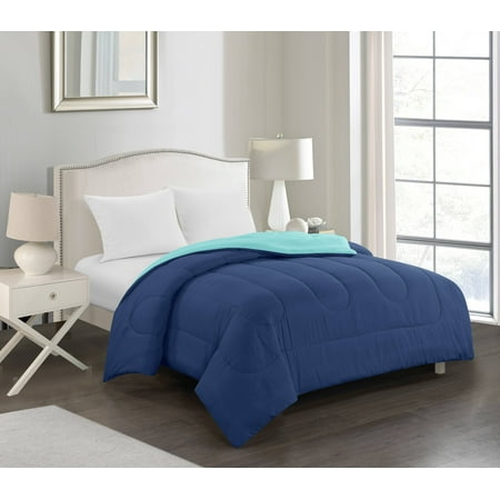 Casa Navy Down Alternative Reversible Comforter Twin Twin Xl
