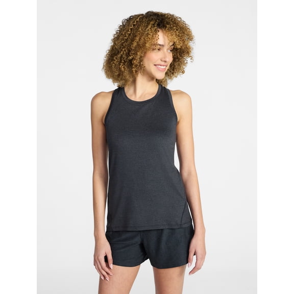 Athletic Works Women's and Women's Plus ButterCore Racerback Tank Top, Sizes XS-4X