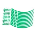 thumbnail image 2 of jinwen Car Wheel Hub Stickers Wheel Reflective Stickers Universal Easily Install Waterproof Car SUV Wheel Accessory Wheel Hub Decals Reflective Green, 2 of 7