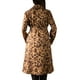 thumbnail image 5 of Jess by Meiko Abrigos para Mujer Ante Sintético Estampado de Leopardo con Cinturón Trench S Marrón, 5 of 6