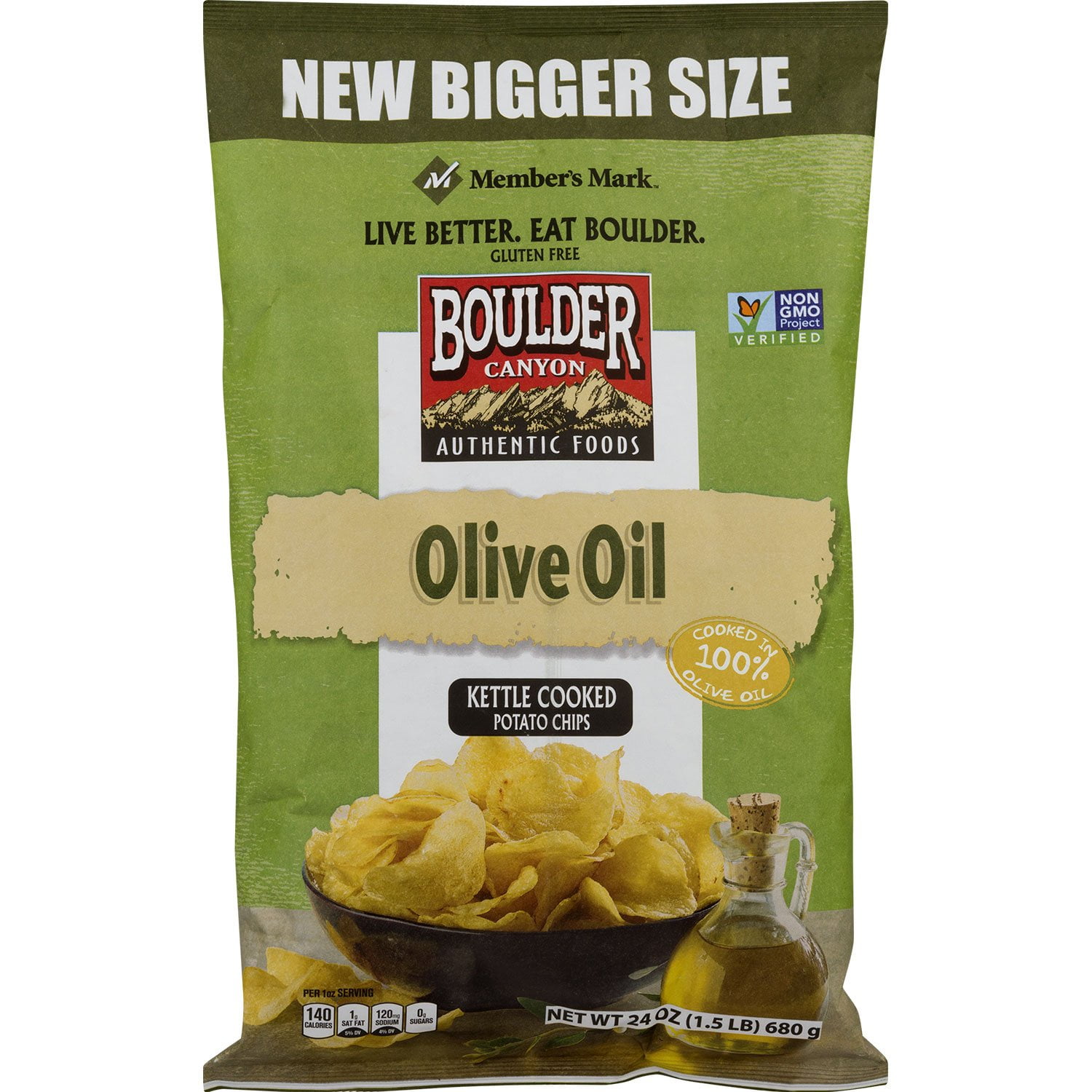 Boulder Canyon Olive Oil Kettle Chips (24 Ounce)