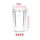 thumbnail image 5 of Inteprter Taza exprimidora de frutas, licuadora de jugos sellada, taza para el hogar, cocina, botella de bebida, reemplazo interno para Cocina y Comedor 24 onzas Inteprter HA9053-02B, 5 of 6