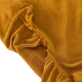 thumbnail image 6 of Efavormart Gold Wavy Spandex Fitted Round 1-Piece Tablecloth Table Skirt, Stretchy Table Cover with Ruffles - 6ft, 6 of 6
