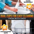 thumbnail image 2 of Juego de 6 botellas de condimento para salsas de 16 onzas, botellas transparentes f&aacute;ciles de llenar con v&aacute;lvula de cierre autom&aacute;tico, listas para dispensar aderezos, k, 2 of 9