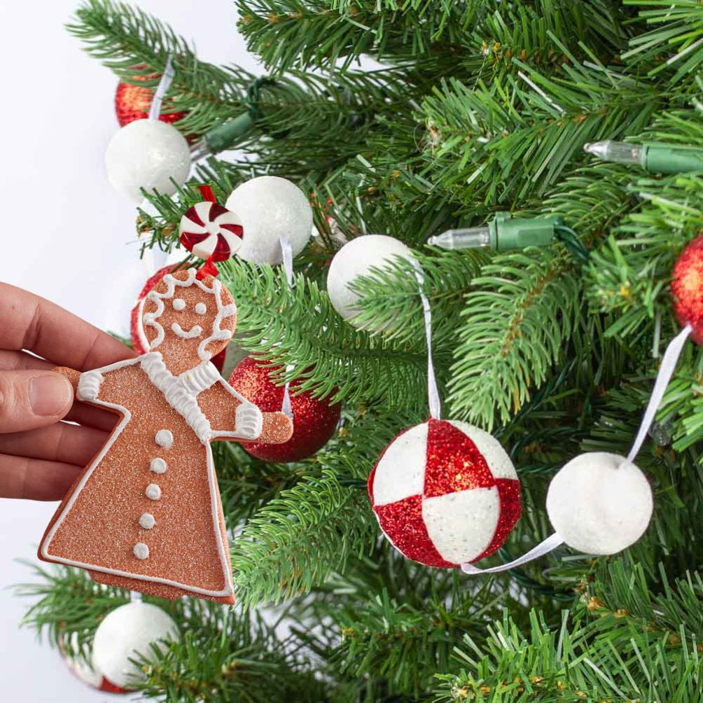 11pc Gingerbread and Peppermint Decoration Set - for Christmas - Factory Direct Craft