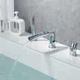 thumbnail image 6 of Roman Bathtub Faucet with Sprayer Deck Mount 3-Hole Tub Filler Faucet, Polished Chrome Waterfall Roman Tub Faucet with Valve Included, 6 of 9