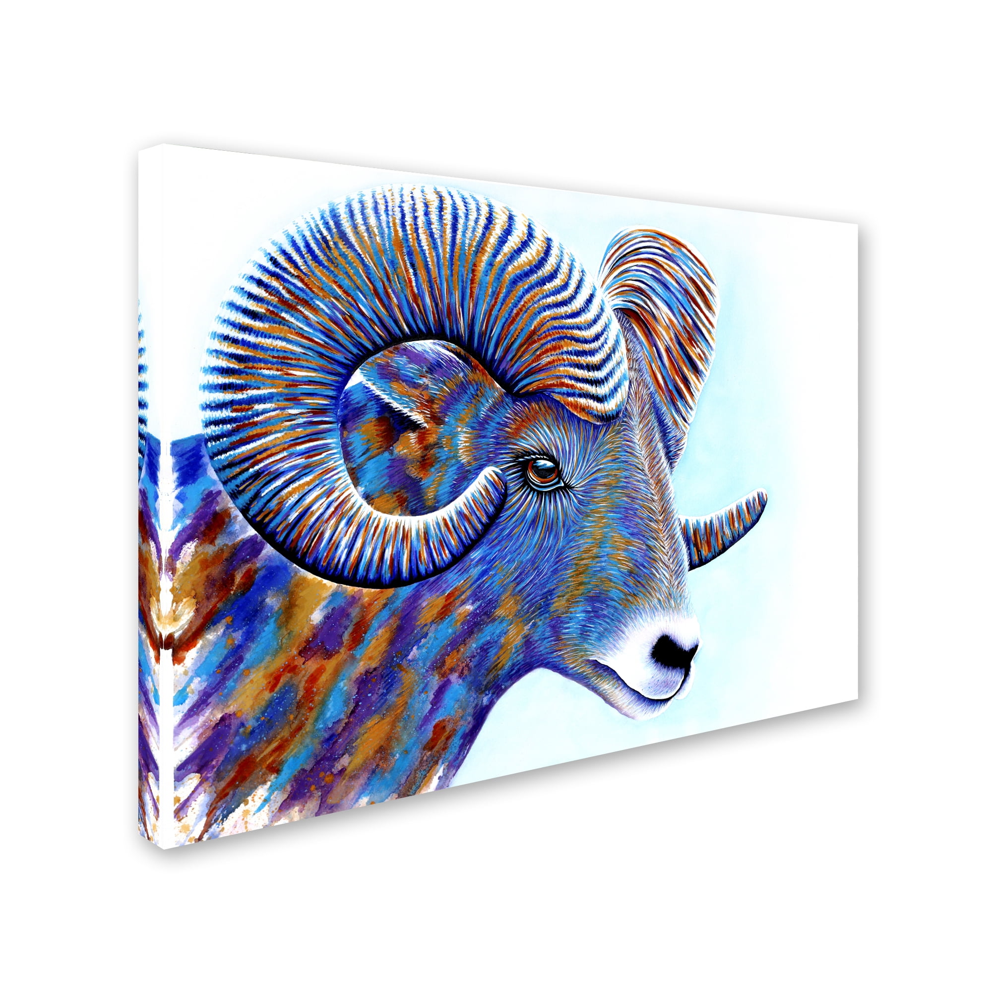 Trademark Fine Art 'Ram' Canvas Art by Michelle Faber