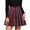 A-Red81, variant on XIAOCHA Women's Casual Plaid High Waist Pleated A Line Mini Skirt