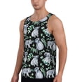 thumbnail image 2 of Fotbe Cartoon Koala Bear Pattern Men's Quick Dry Workout Tank Top Gym Muscle Tee Fitness Bodybuilding Sleeveless T Shirt Breathable Workout Shirt-, 2 of 9
