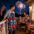 thumbnail image 3 of EGNMCR Memorial Day Decorations,4Th of July Decorations, Patriotic Decorations Independence Day Aprons Festive Decor Kitchen Cooking For Stain Protection Pre shrunk cotton and linen, 3 of 5