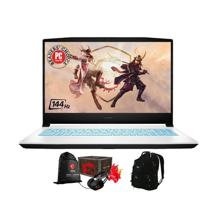 MSI Sword 15 Gaming/Entertainment Laptop (Intel i7-11800H 8-Core, 15.6in 144Hz Full HD (1920x1080), NVIDIA RTX 3050 Ti, 16GB RAM, Win 10 Home) with Loot Box , Travel/Work Backpack
