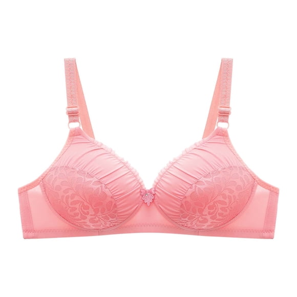 Funicet Comfortable Bras for Women,Womans Embroidered Glossy Comfortable Breathable Bra Underwear No Rims