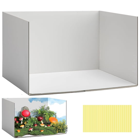 Ebaokuup DIY Cardboard Diorama Box Kit, Display Case for Crafts and Toys with Double Sided Tape