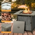 thumbnail image 7 of BALI OUTDOORS 28" Gas Fire Pit Table with Metal Lid and Lava Rocks, 50,000 BTU / Gray, 7 of 7