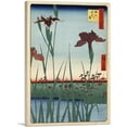 thumbnail image 1 of ARTCANVAS Horikiri Iris Garden 1857 Canvas Art Print by Utagawa Hiroshige - Size: 40" x 26" (0.75" Deep), 1 of 9