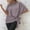 Purple, variant on Rezuofi 1 Pcs Women's Batwing Sleeve Knot Side Round Neck Blouse Shirt Top 2025